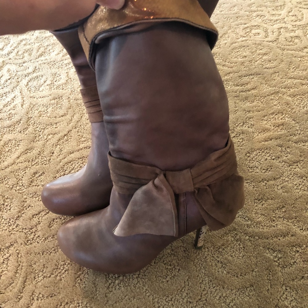 Poetic licence femininity bow boots new 6.5 - Picture 4 of 8